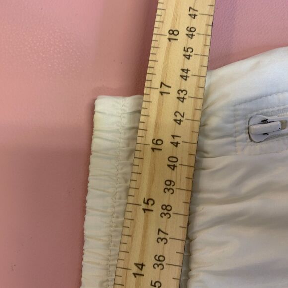 Mens Vintage 90s Nike‎ Swoosh Logo Windbreaker Track Pants White Semi-Opaque XXL - Picture 13 of 14